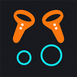 Hand Quickbelts: orange VR controllers and blue slot rings